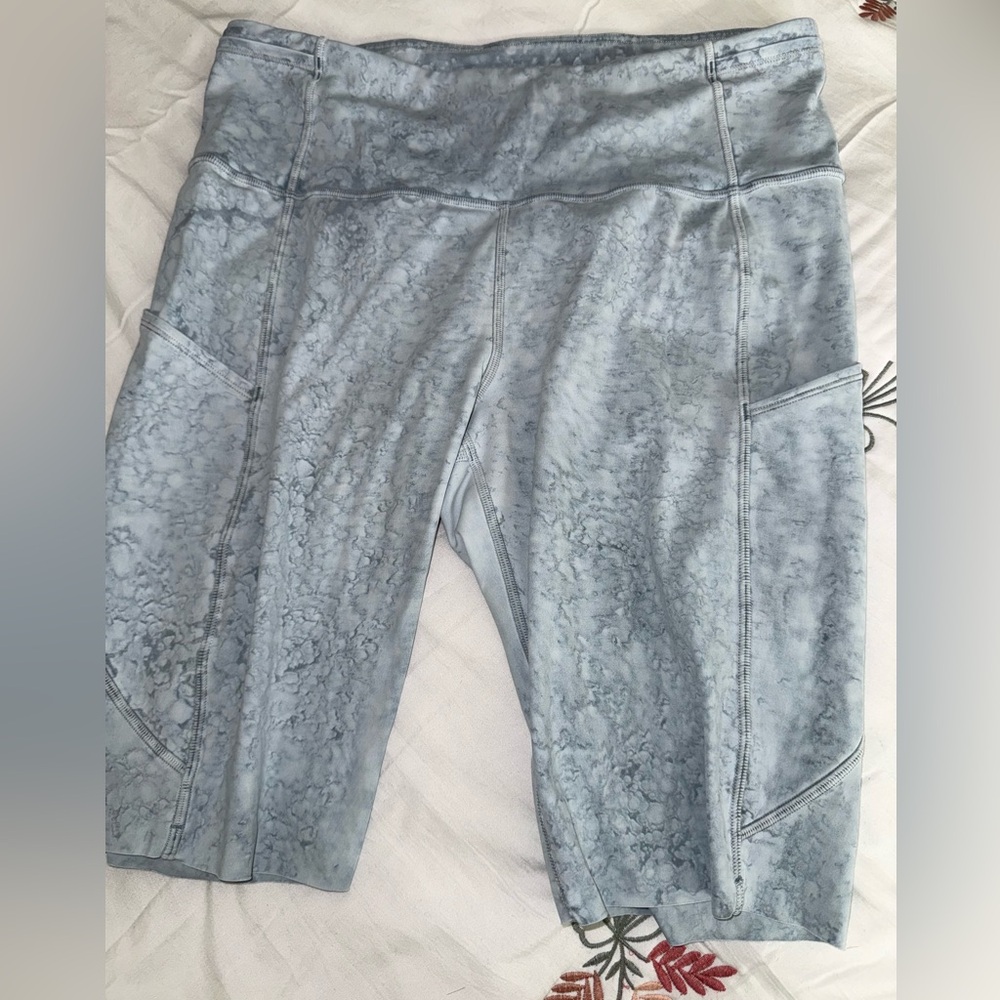 Lululemon Athletica Light Blue Bike Shorts